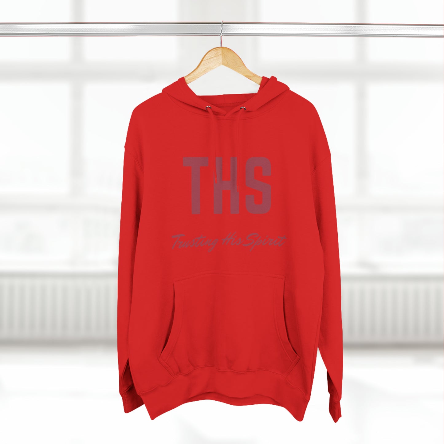 Adult THS Christian Marron Letters Hoodie