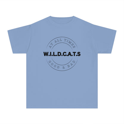 Youth Wildcats Christian Black Letters & Picture