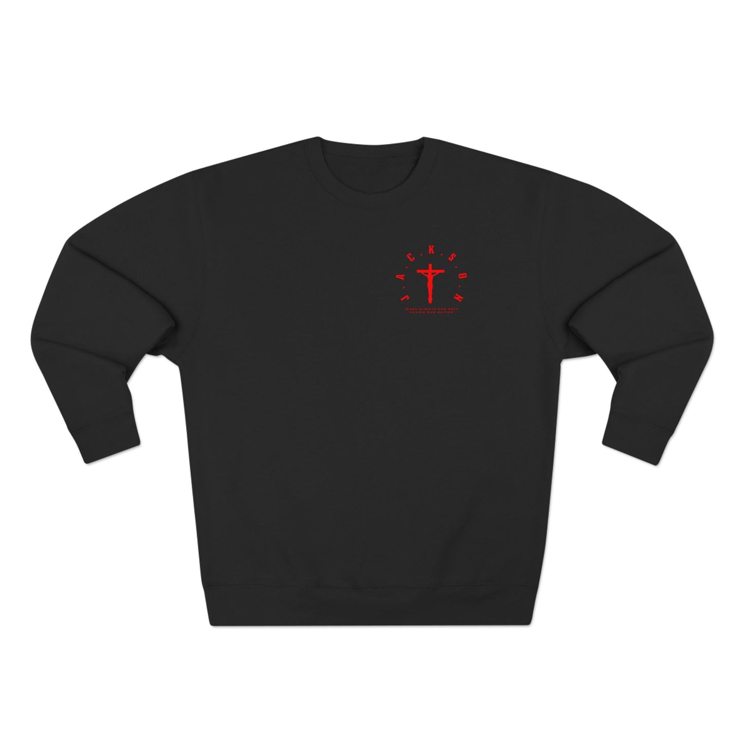 Jackson Red Cross & Letters Crewneck