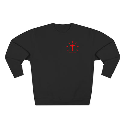 Jackson Red Cross & Letters Crewneck