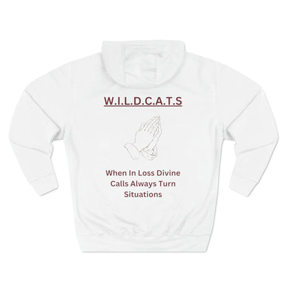 Wildcats Christian Marron Letters & Picture Hoodie