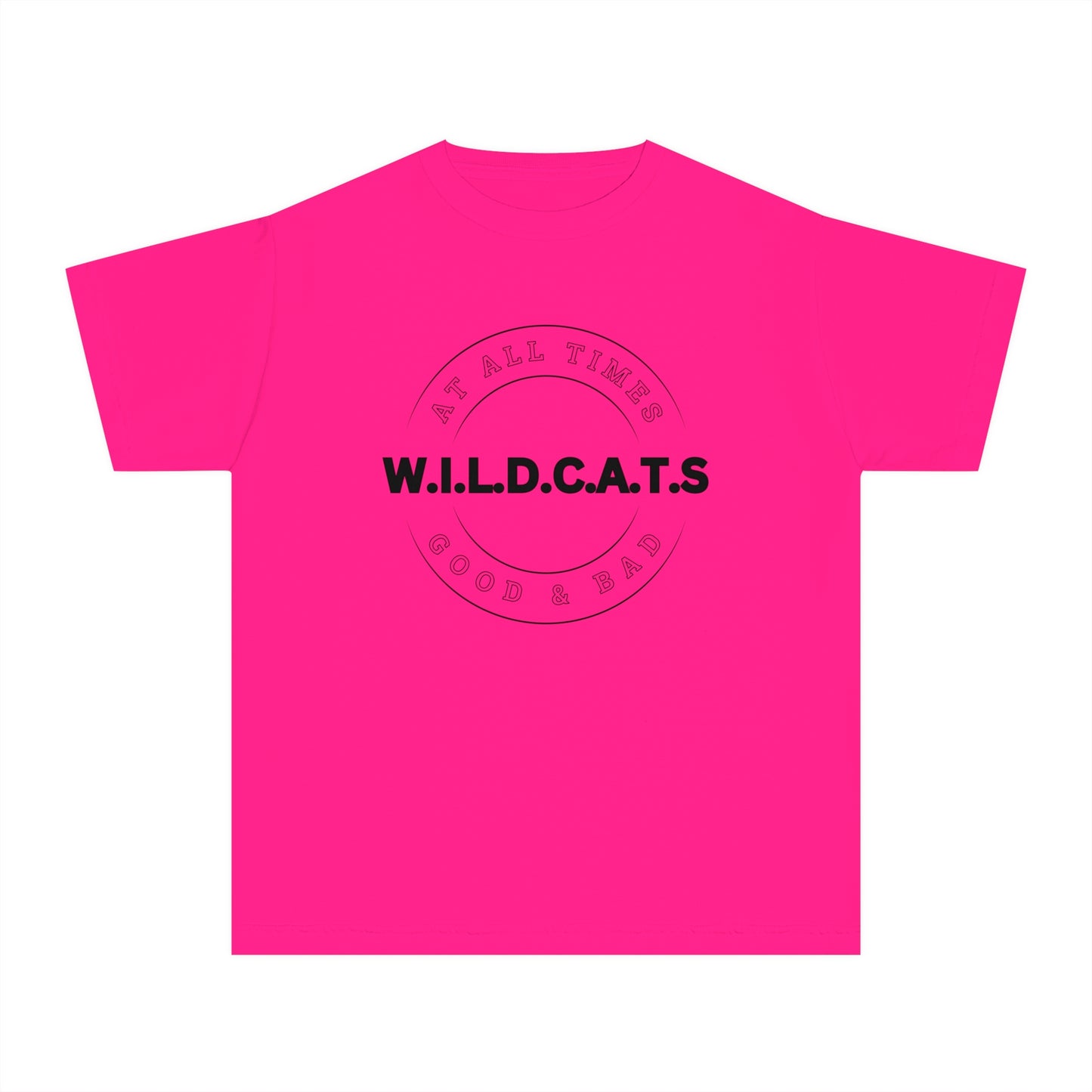 Youth Wildcats Christian Black Letters & Picture