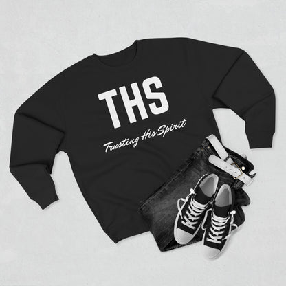 Adult THS Christian White Letters Crewneck