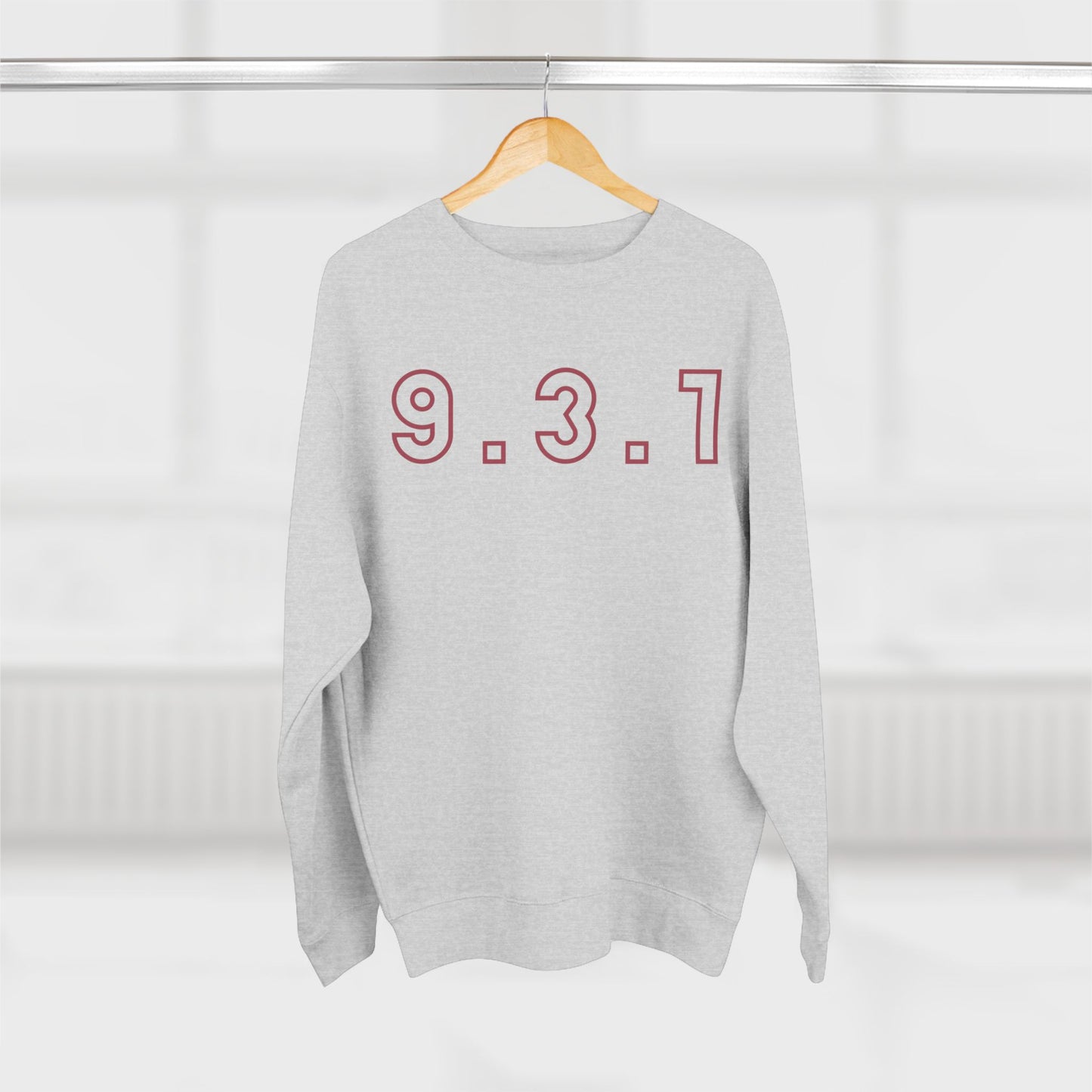 931 Crewneck Marron Words