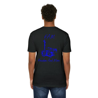 Fam Christian Blue Letters & Image Blended