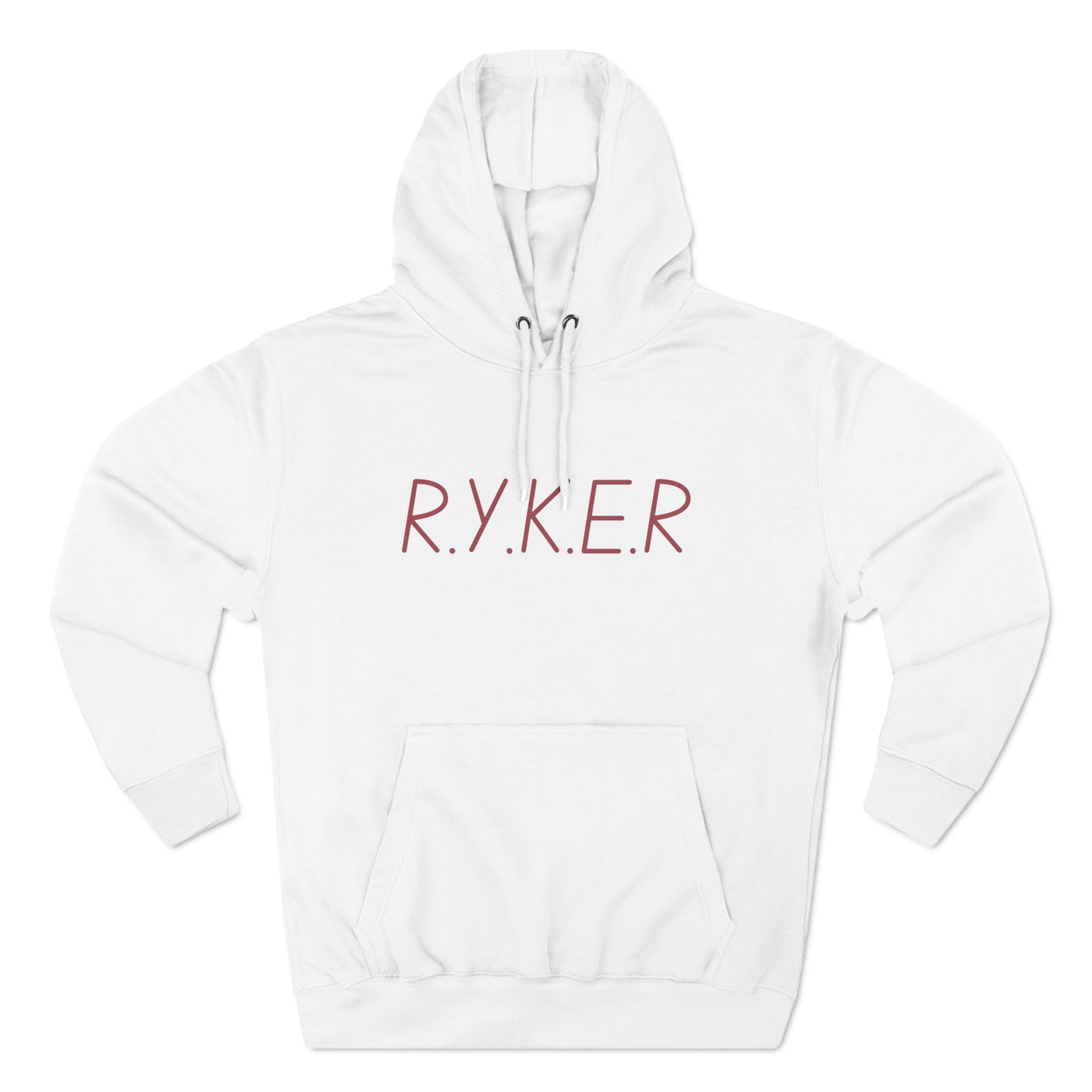 RYKER Christian Marron Letters Hoodie