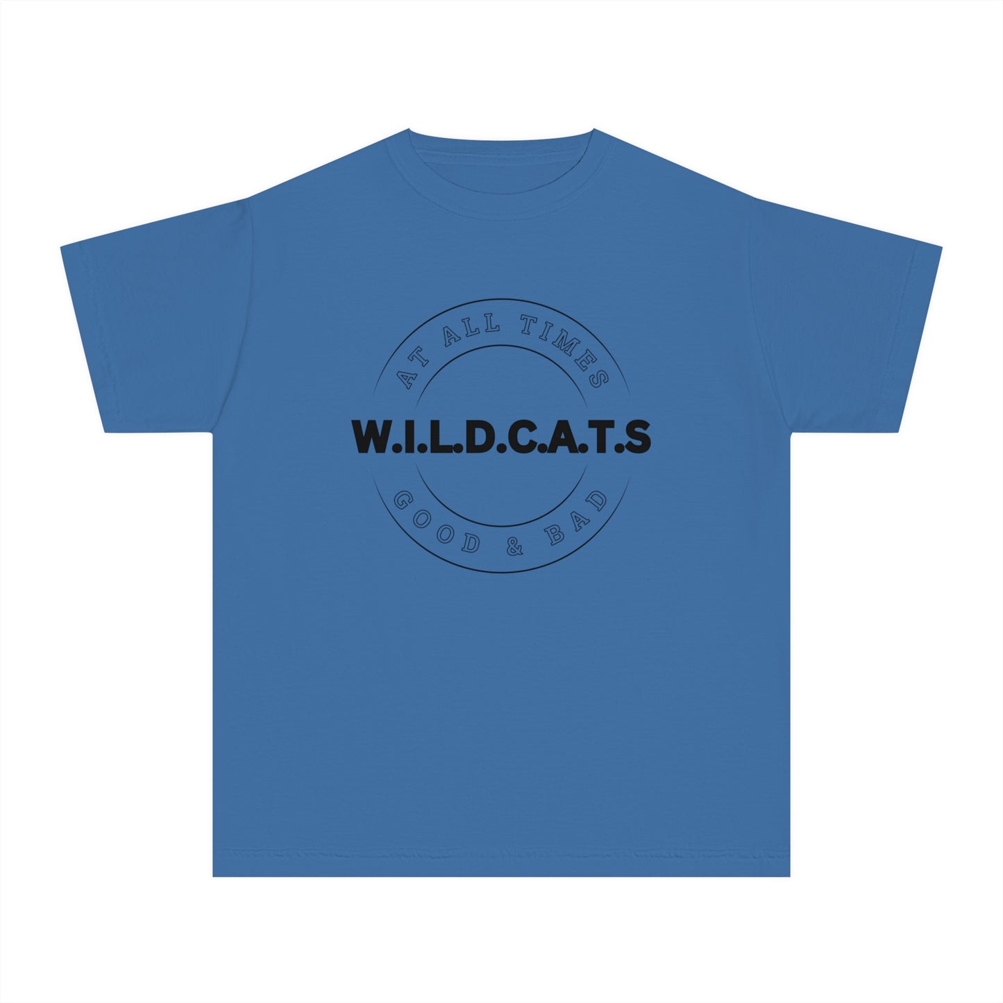 Youth Wildcats Christian Black Letters & Picture