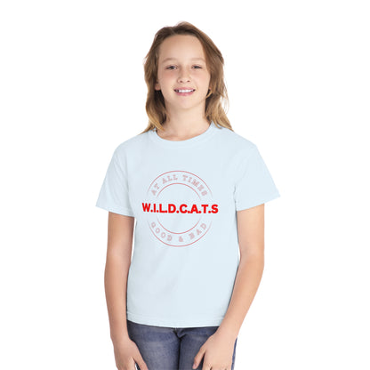 Youth Wildcats Christian Red Letters & Picture