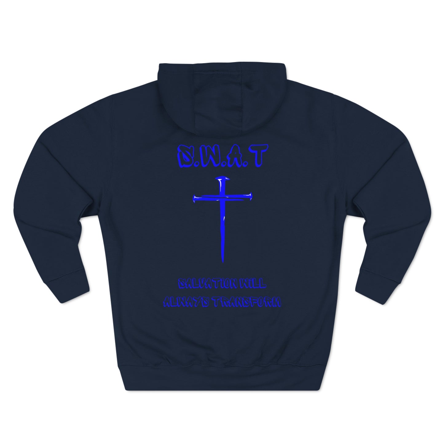 Swat Christian Blue Words Hoodie