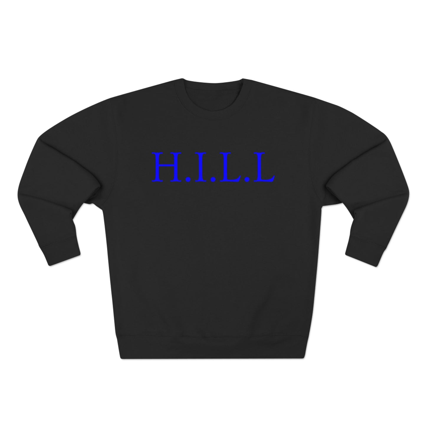 Hill Christian Blue Words Crewneck