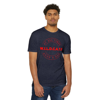 Wildcats Christian Red Letters & Picture