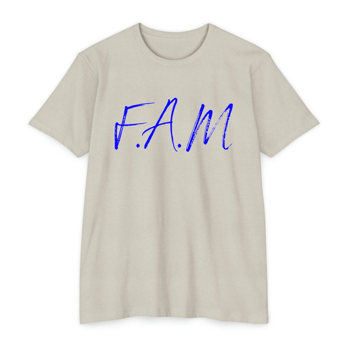 Fam Christian Blue Letters & Image Blended