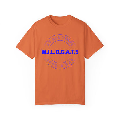 Wildcats Christian Blue Letters & Picture