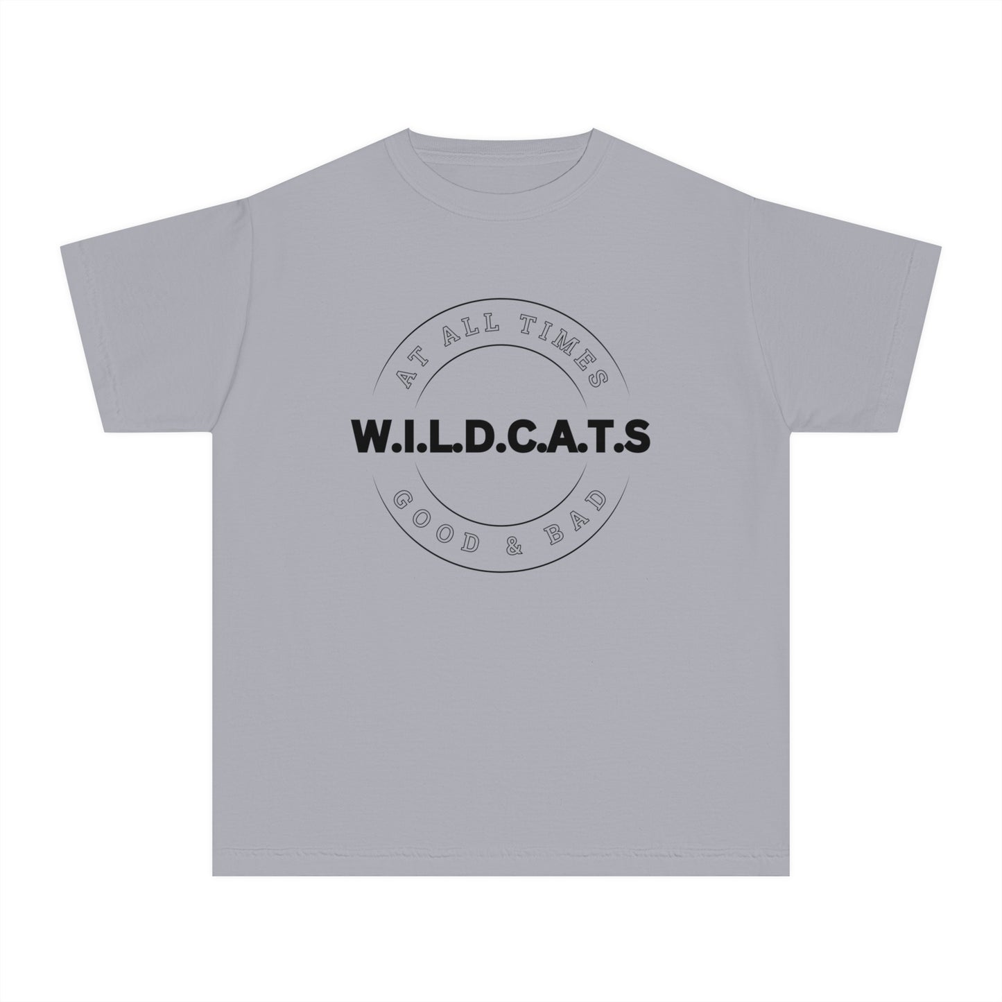 Youth Wildcats Christian Black Letters & Picture