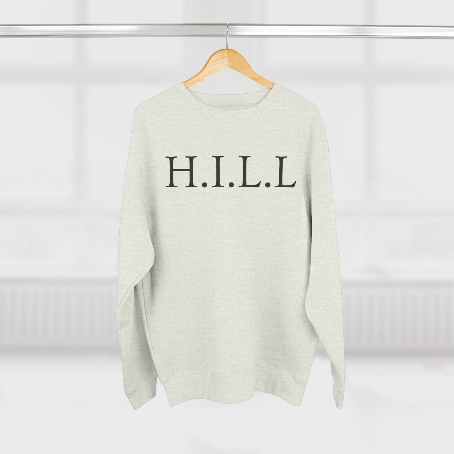 Hill Christian Black Words Crewneck