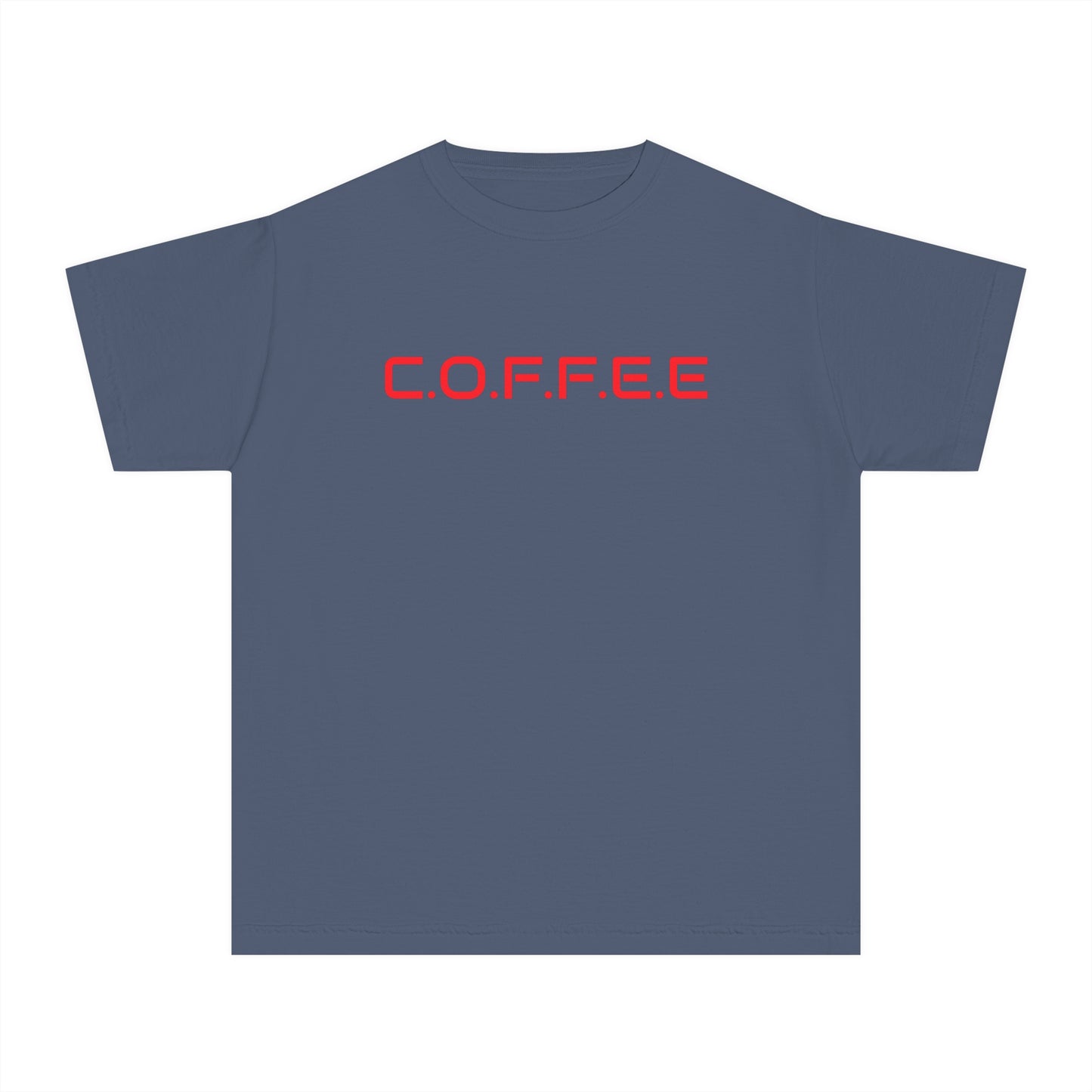 Youth Adult Coffee Christian Red Words Only