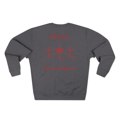 Hill Christian Red Words Crewneck