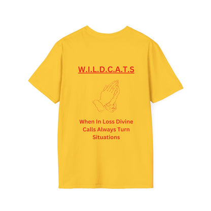 Wildcats Christian Red Letters & Picture