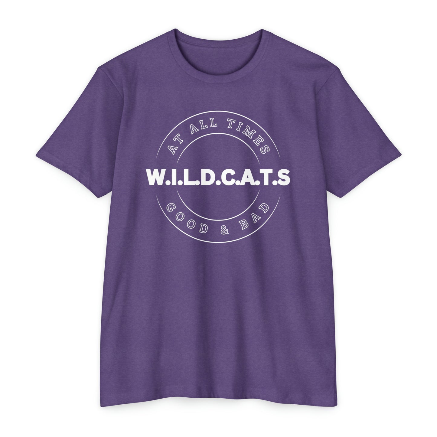 Wildcats Christian White Letters & Picture