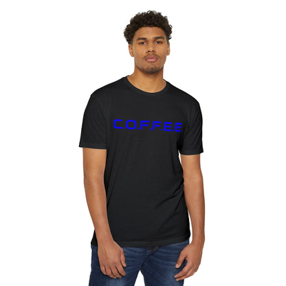 Adult Coffee Christian Blue Words Only Blended