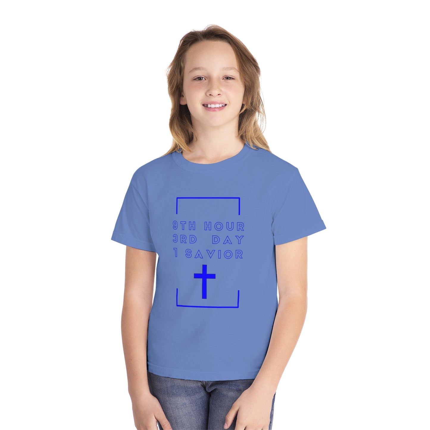 Youth 931 Christian Blue Letters