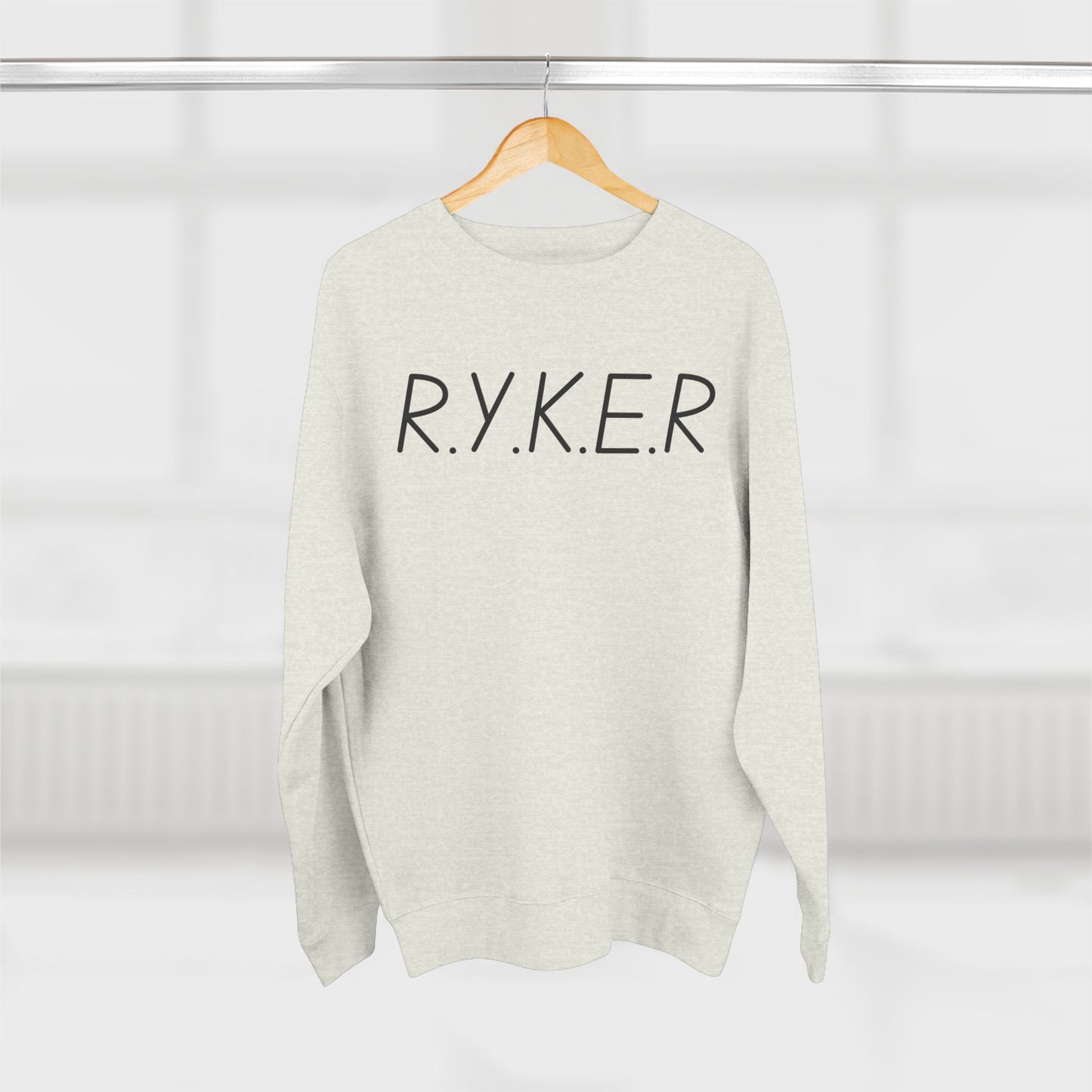 RYKER Christian Black Letters Crewneck