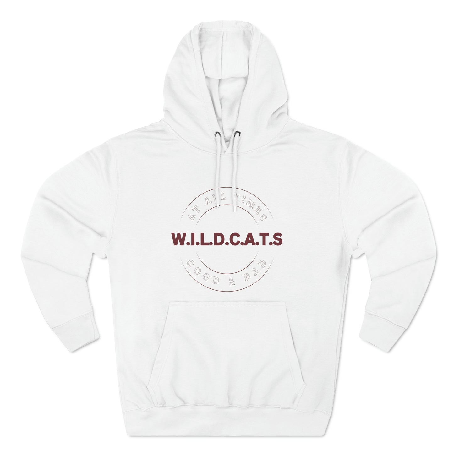 Wildcats Christian Marron Letters & Picture Hoodie