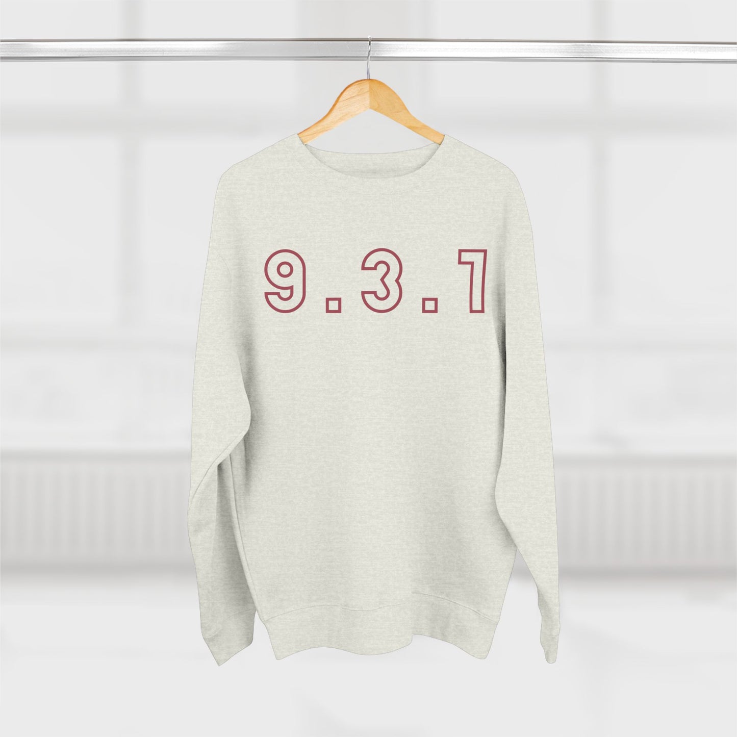 931 Crewneck Marron Words