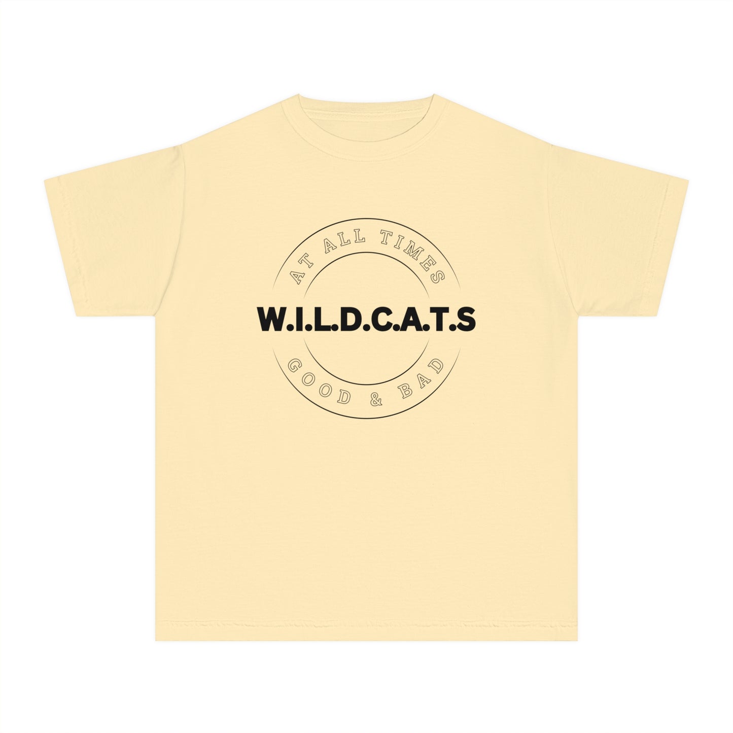 Youth Wildcats Christian Black Letters & Picture