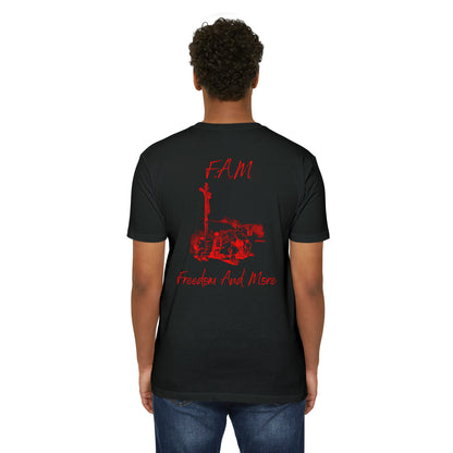 Fam Christian Red Letters & Image Blended