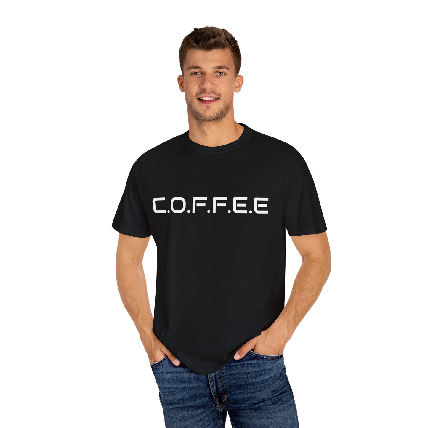 Adult Coffee Christian White Letters & Image