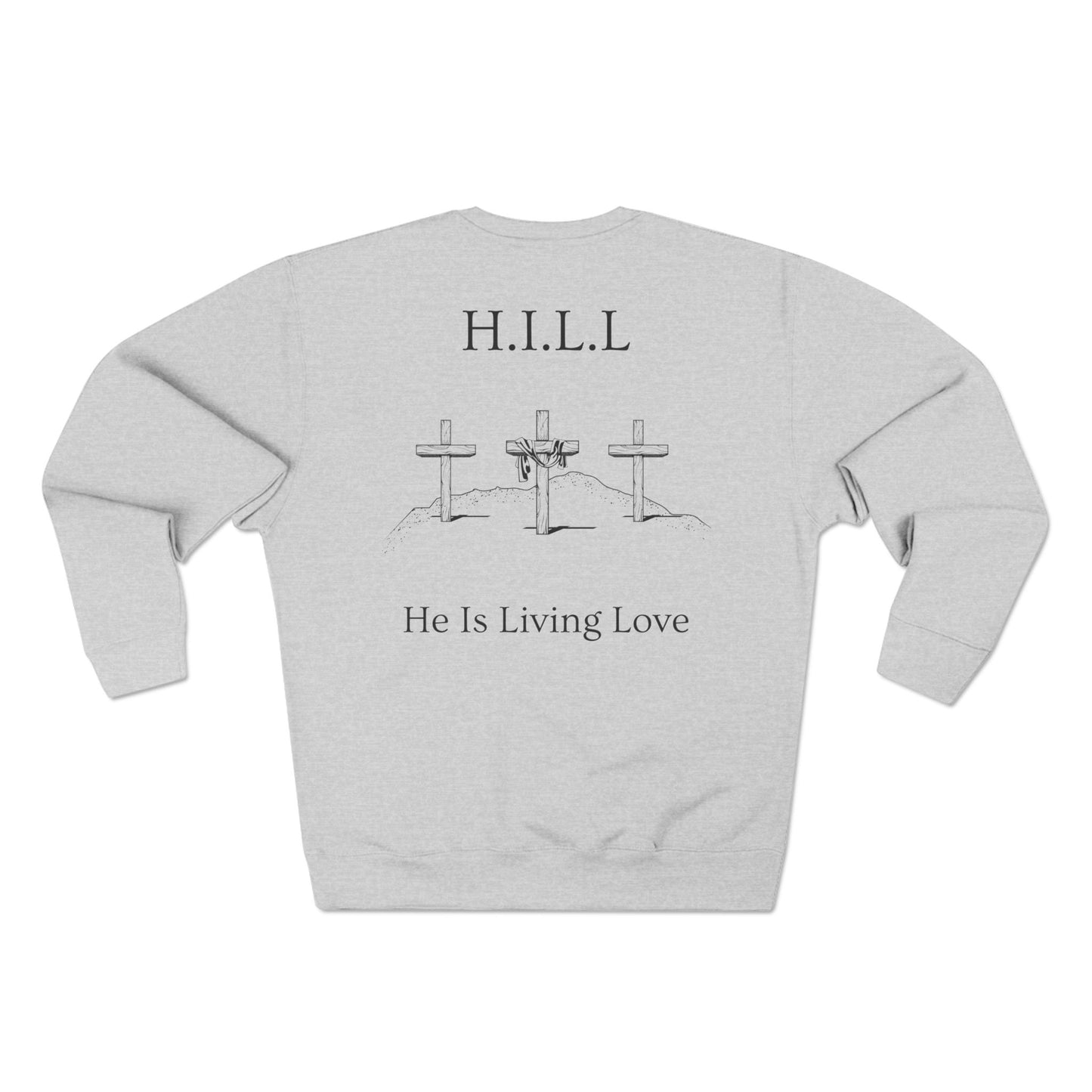 Hill Christian Black Words Crewneck