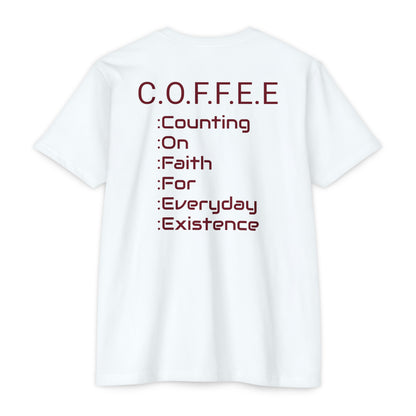 Adult Coffee Christian Marron Words Only Blended