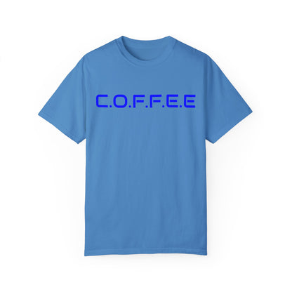 Adult Coffee Christian Blue Words Only