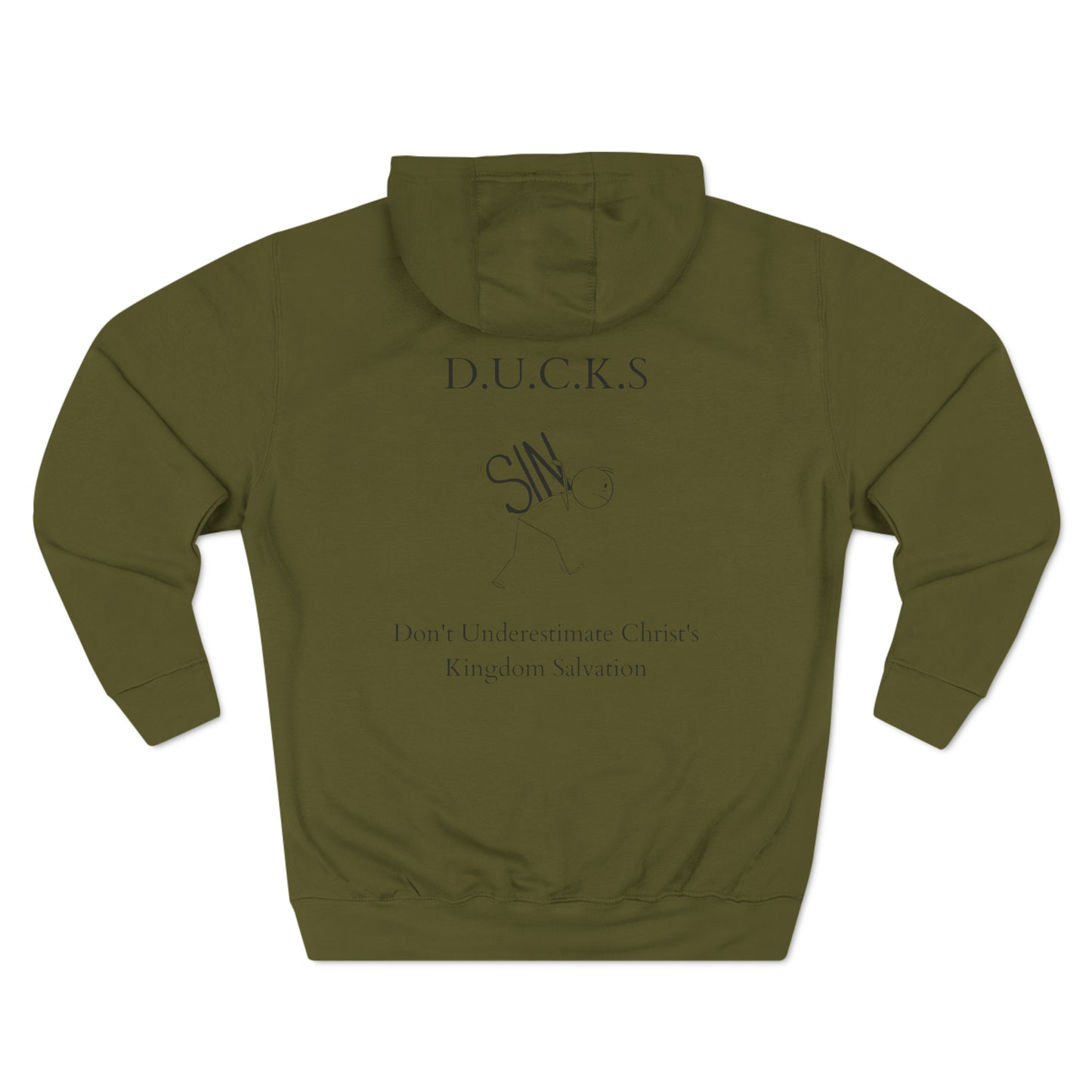 Ducks Christian Black Words Hoodie