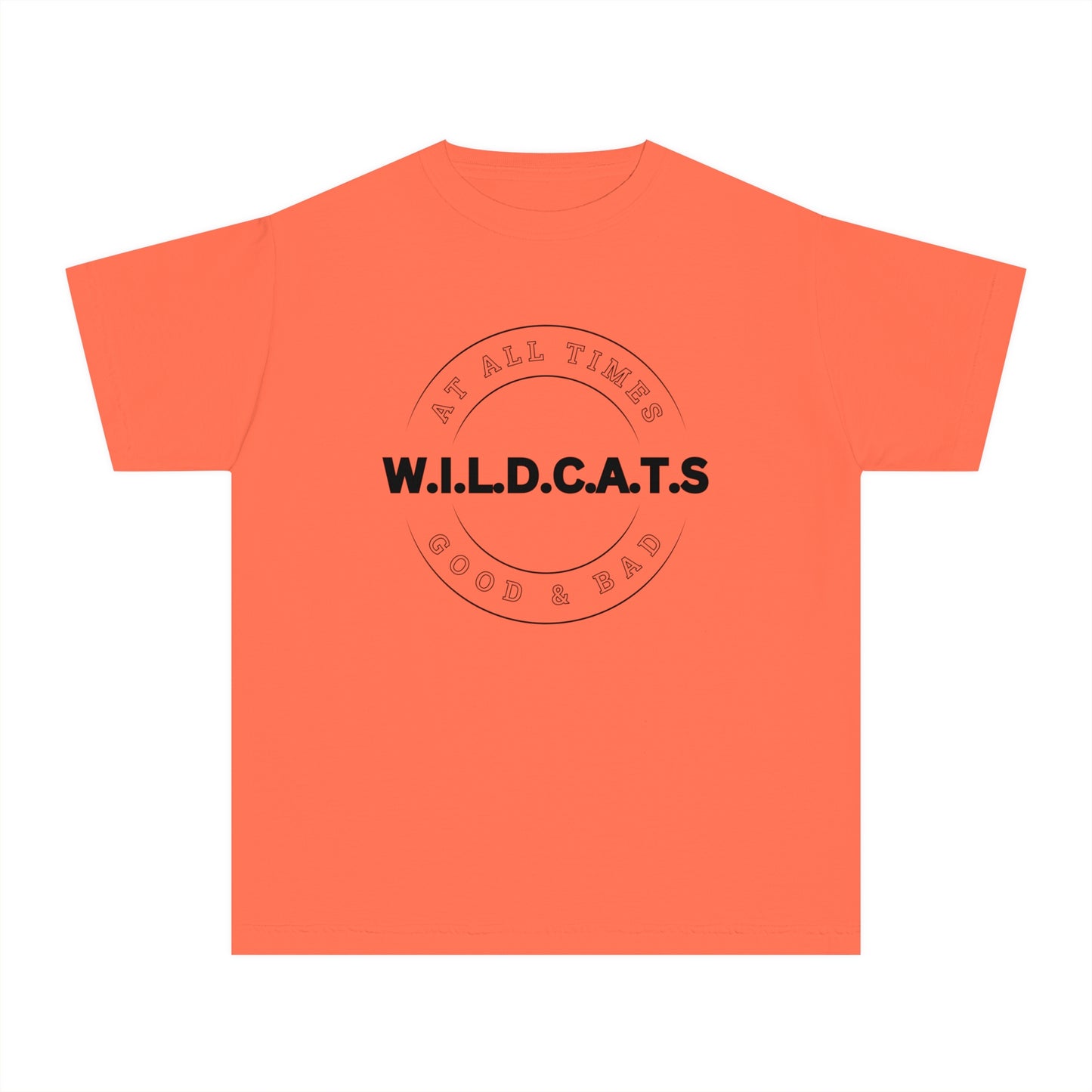 Youth Wildcats Christian Black Letters & Picture