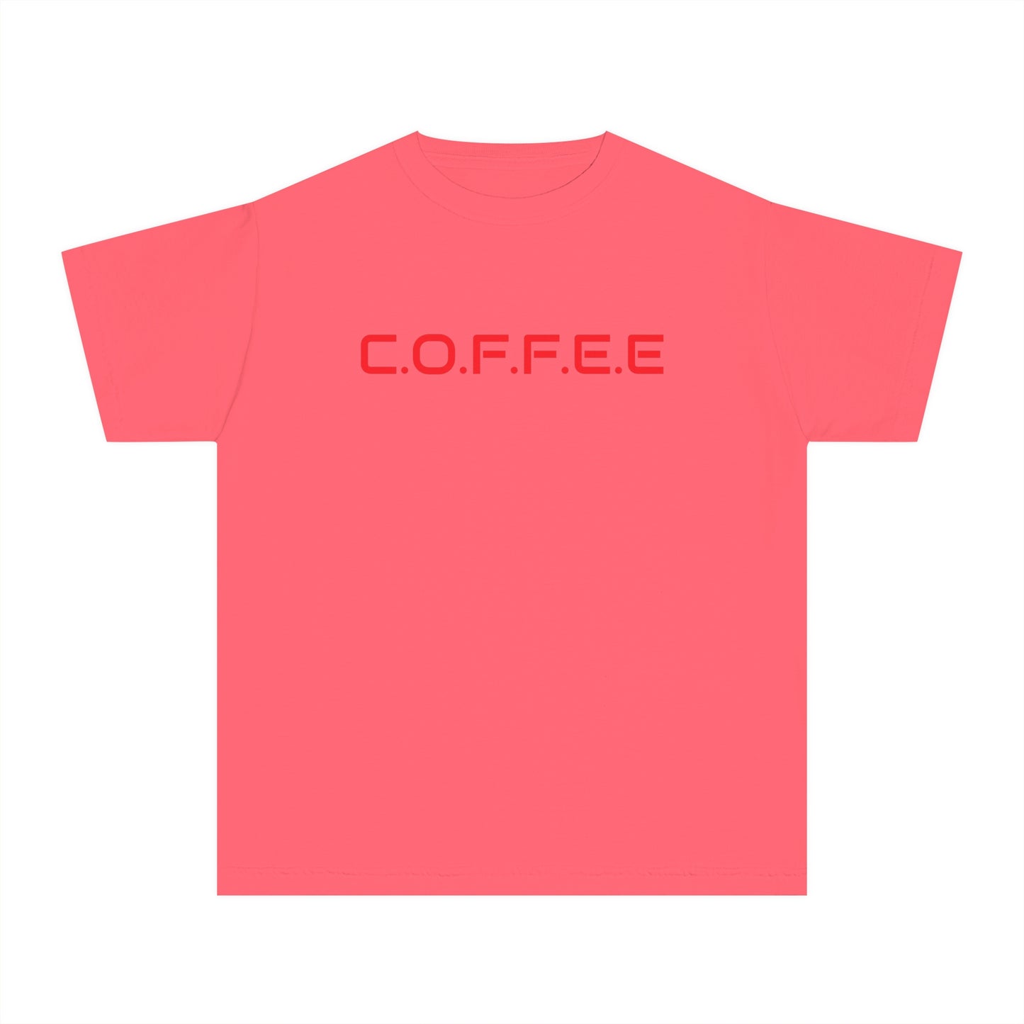 Youth Adult Coffee Christian Red Words Only