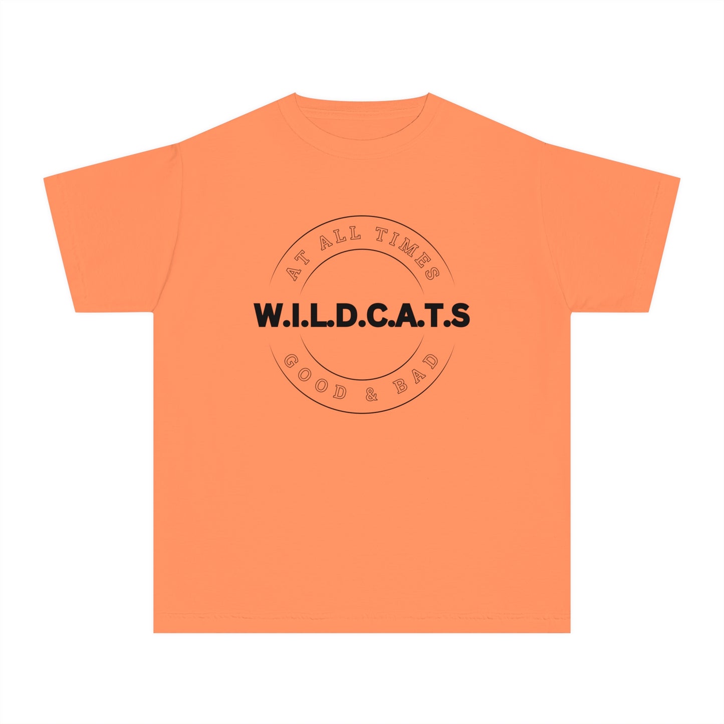 Youth Wildcats Christian Black Letters & Picture