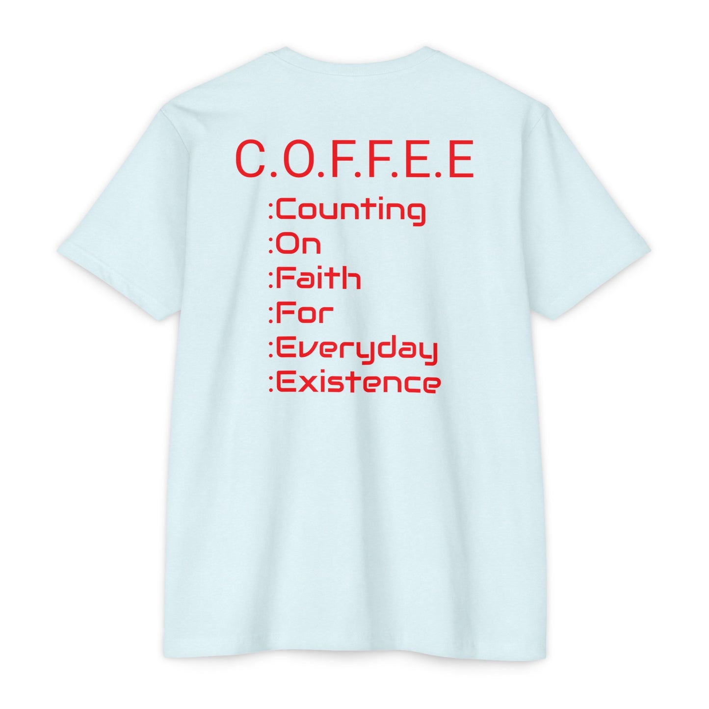 Adult Coffee Christian Red Words Only Blended