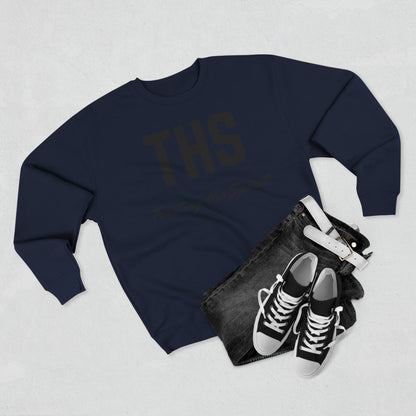 Adult THS Christian Black Letters Crewneck