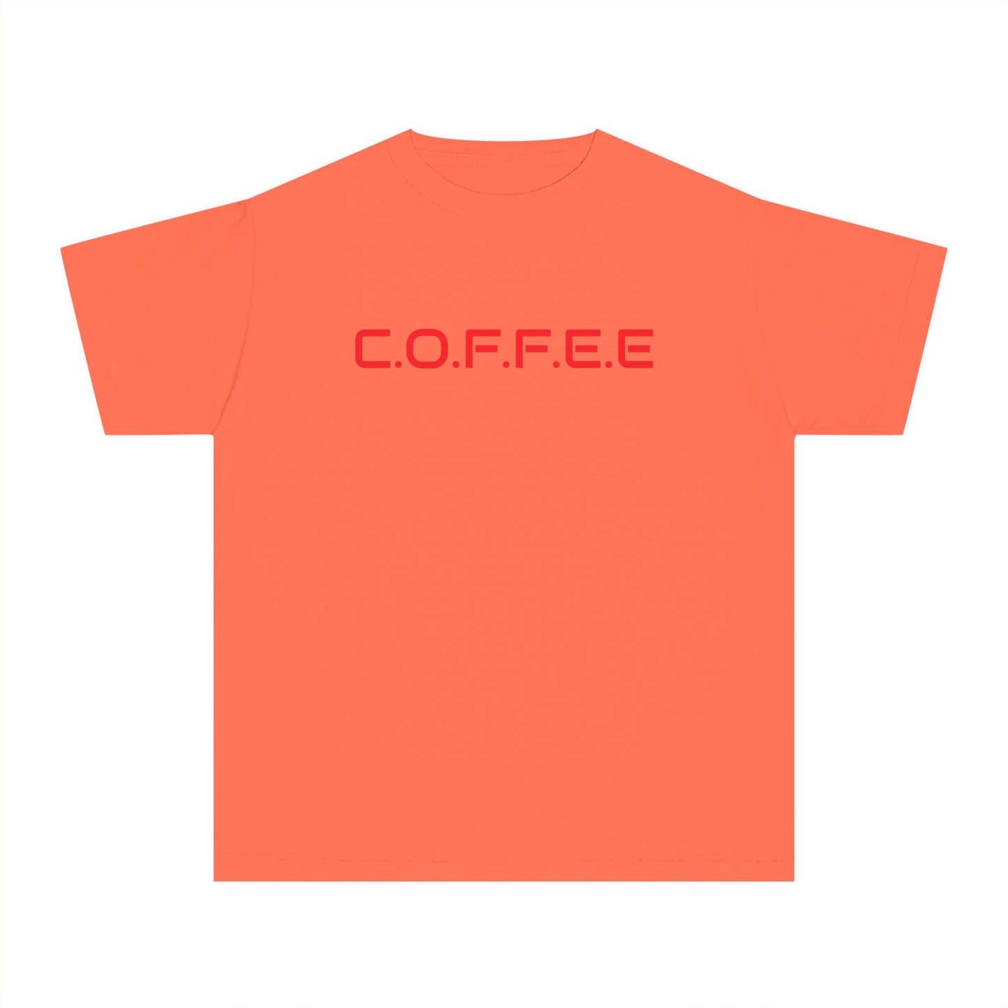 Youth Adult Coffee Christian Red Words Only