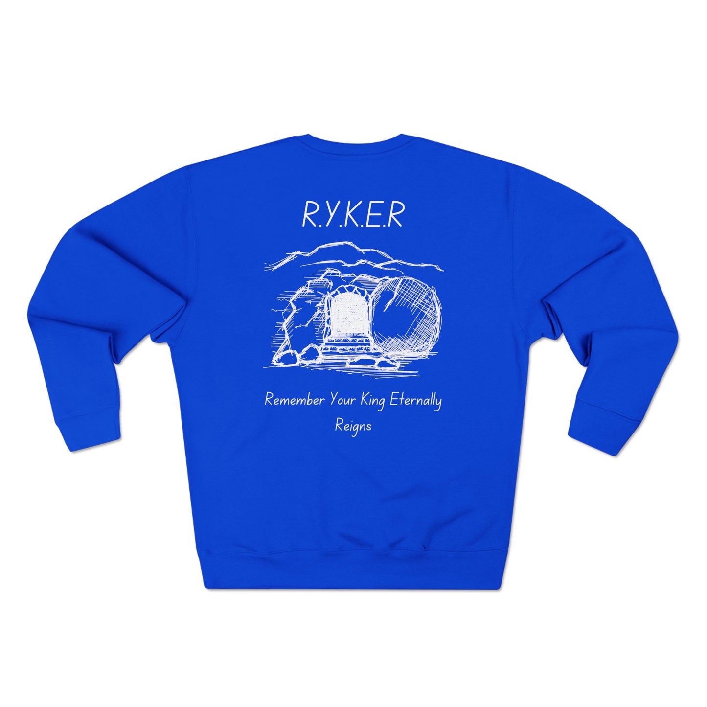 RYKER Christian White Letters Crewneck