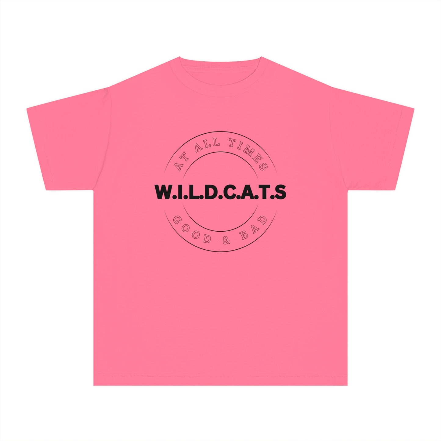 Youth Wildcats Christian Black Letters & Picture