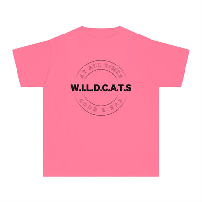 Youth Wildcats Christian Black Letters & Picture