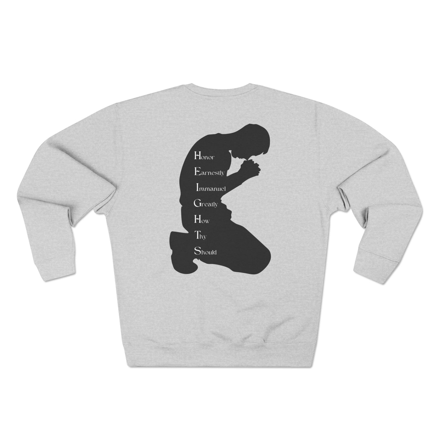 Heights Christian Black Letters & Image Crewneck