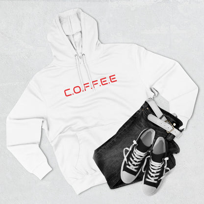 Adult Coffee Christian Red Words Only Hoodie