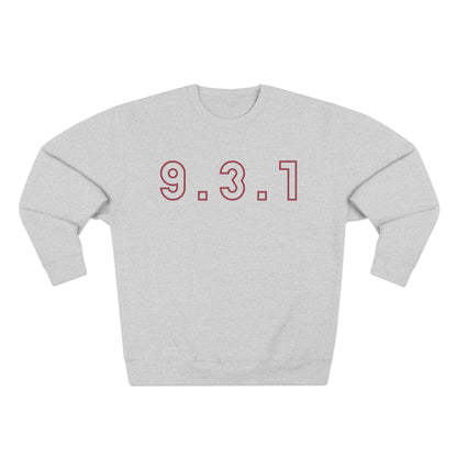 931 Crewneck Marron Words