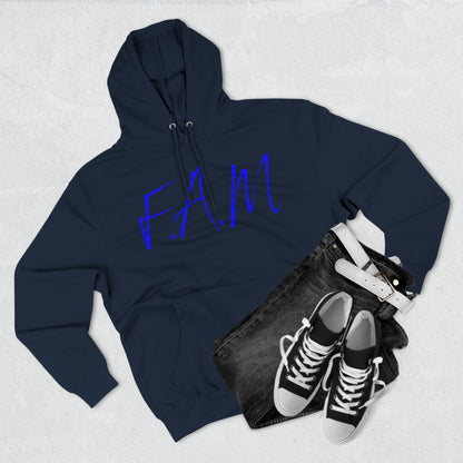 Fam Hoodie Blue Words