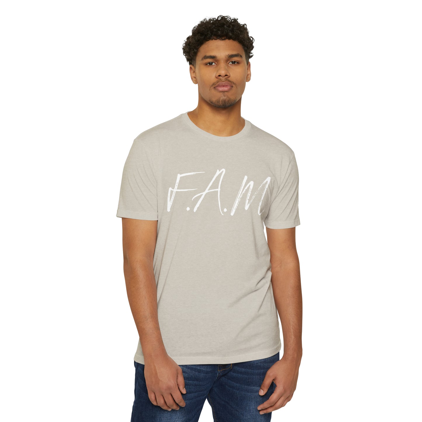 Fam Christian White Letters & Image Blended