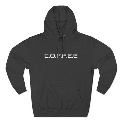 Adult Coffee Christian White Letters & Image Hoodie